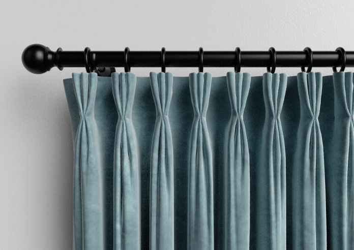 Ultra Luxe Velvet, Blue Cloud - Made to Measure Curtains - Image 11